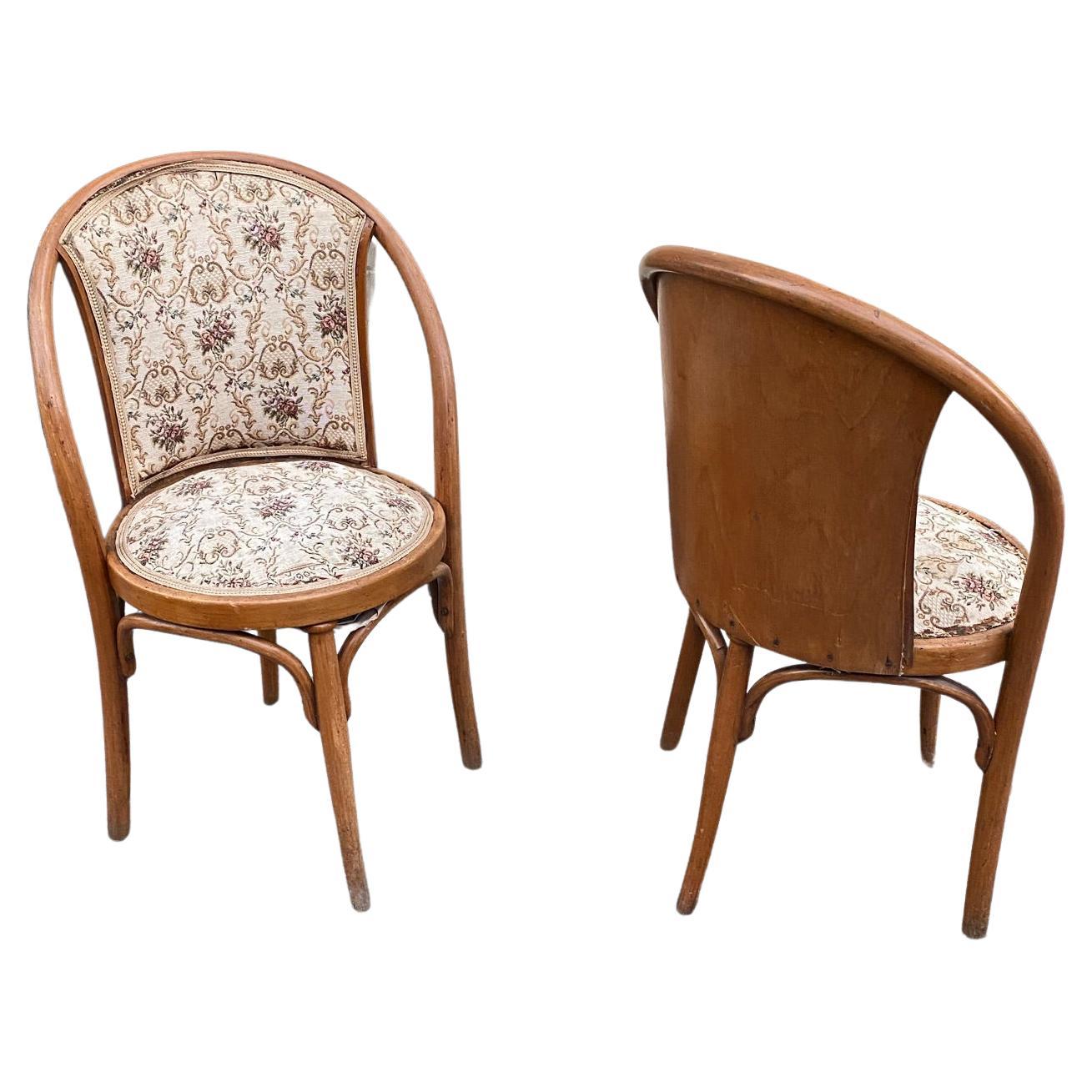 2 chaises de style sécession, vers 1900