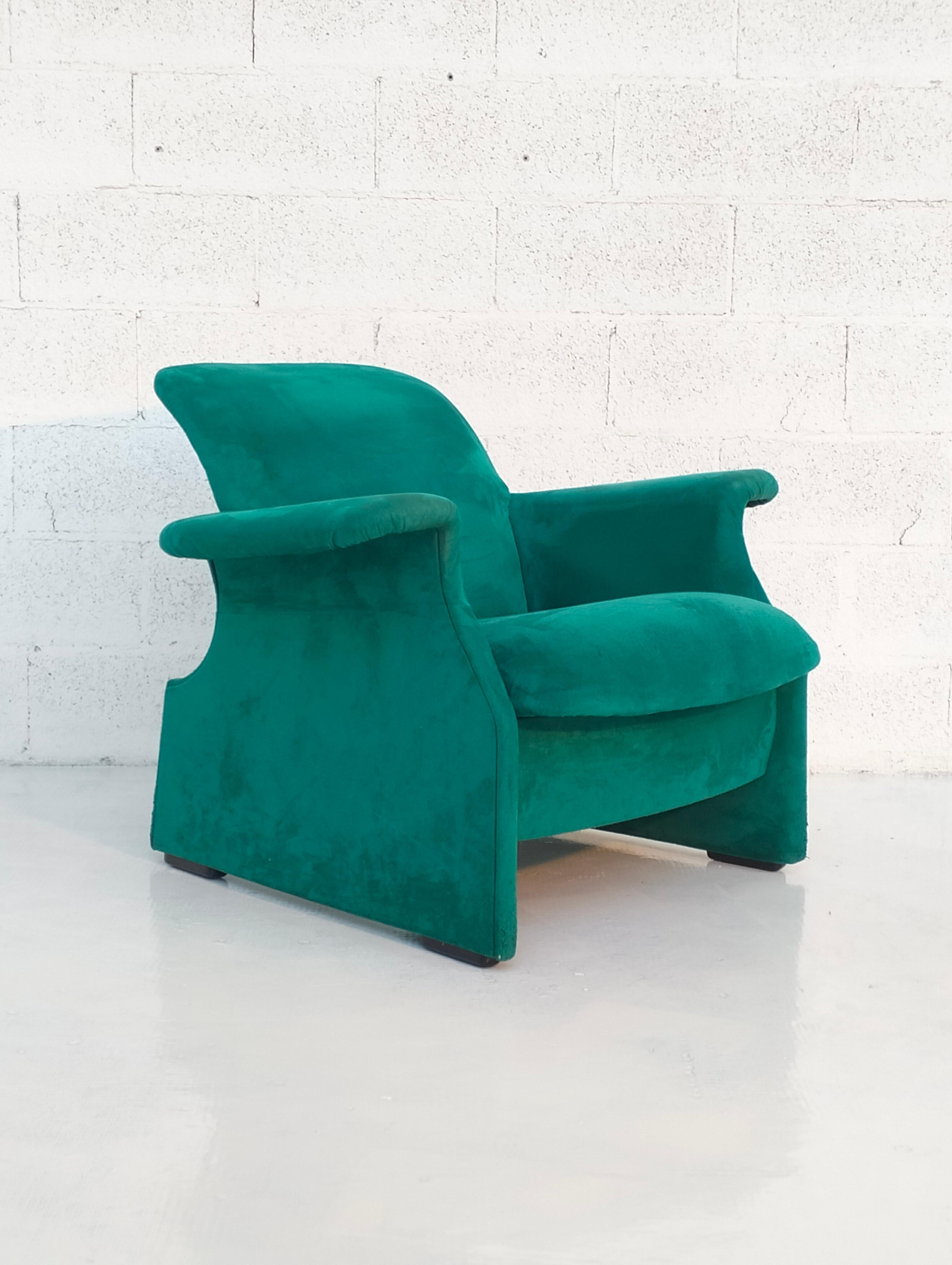 2 Sforzesca armchairs by Studio Progetti Gavina for Simon 1980s  In Good Condition In Padova, IT