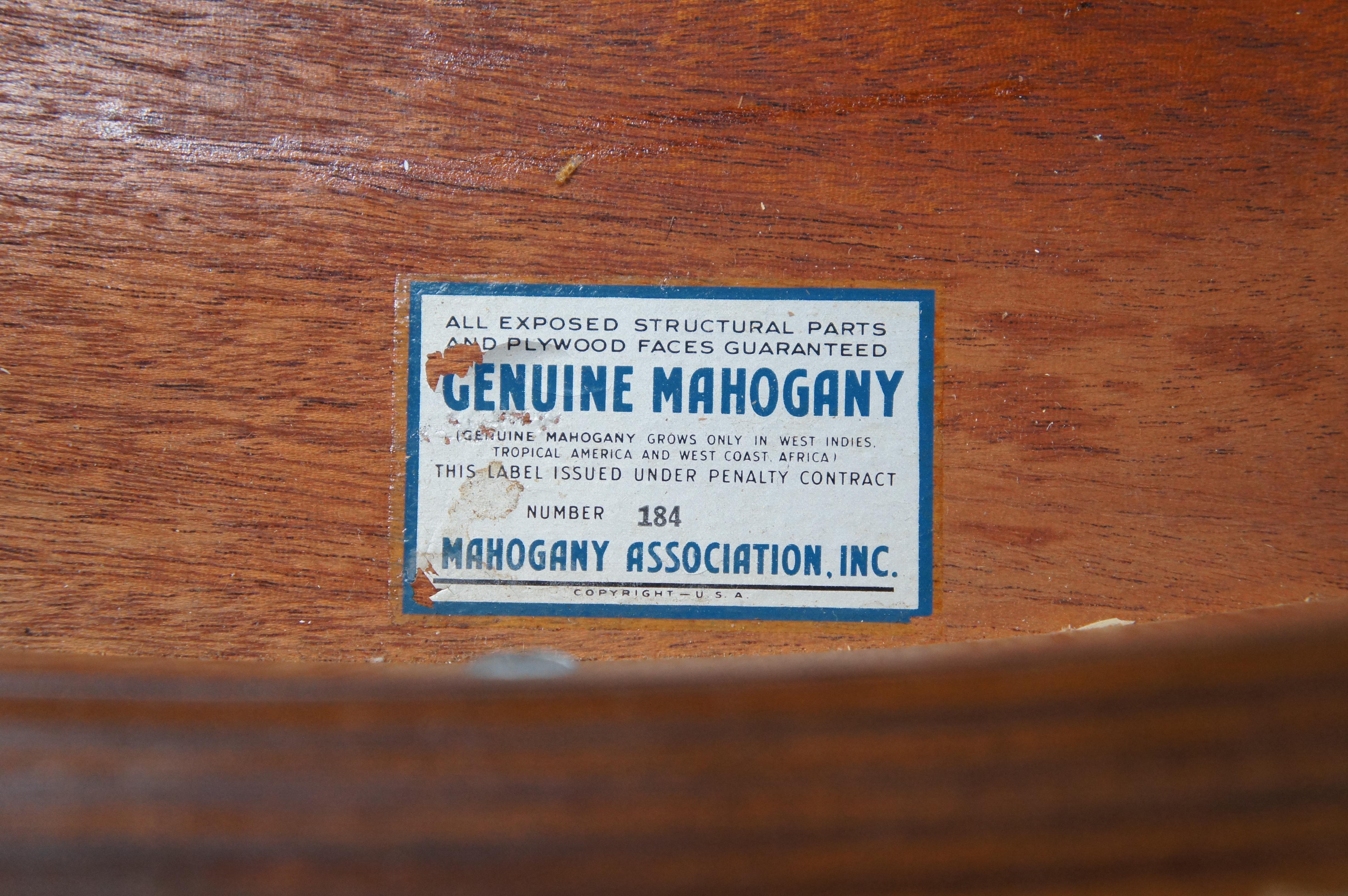 Fruitiers 2 Sheraton Federal Style Mahogany Fruitwood Inlay Pembroke Drop Leaf Side Tables (tables d'appoint à abattant) en vente