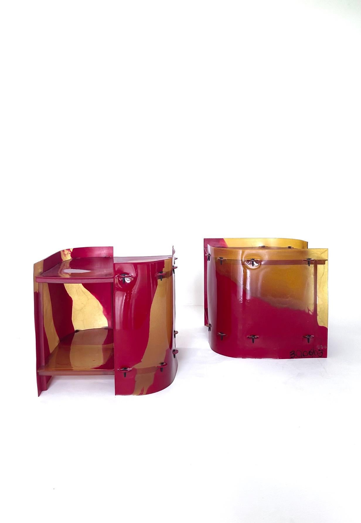 XXIe siècle et contemporain 2 tables d'appoint Nobody's Perfect  par Gaetano Pesce, Zerodisegno, années 2000 en vente