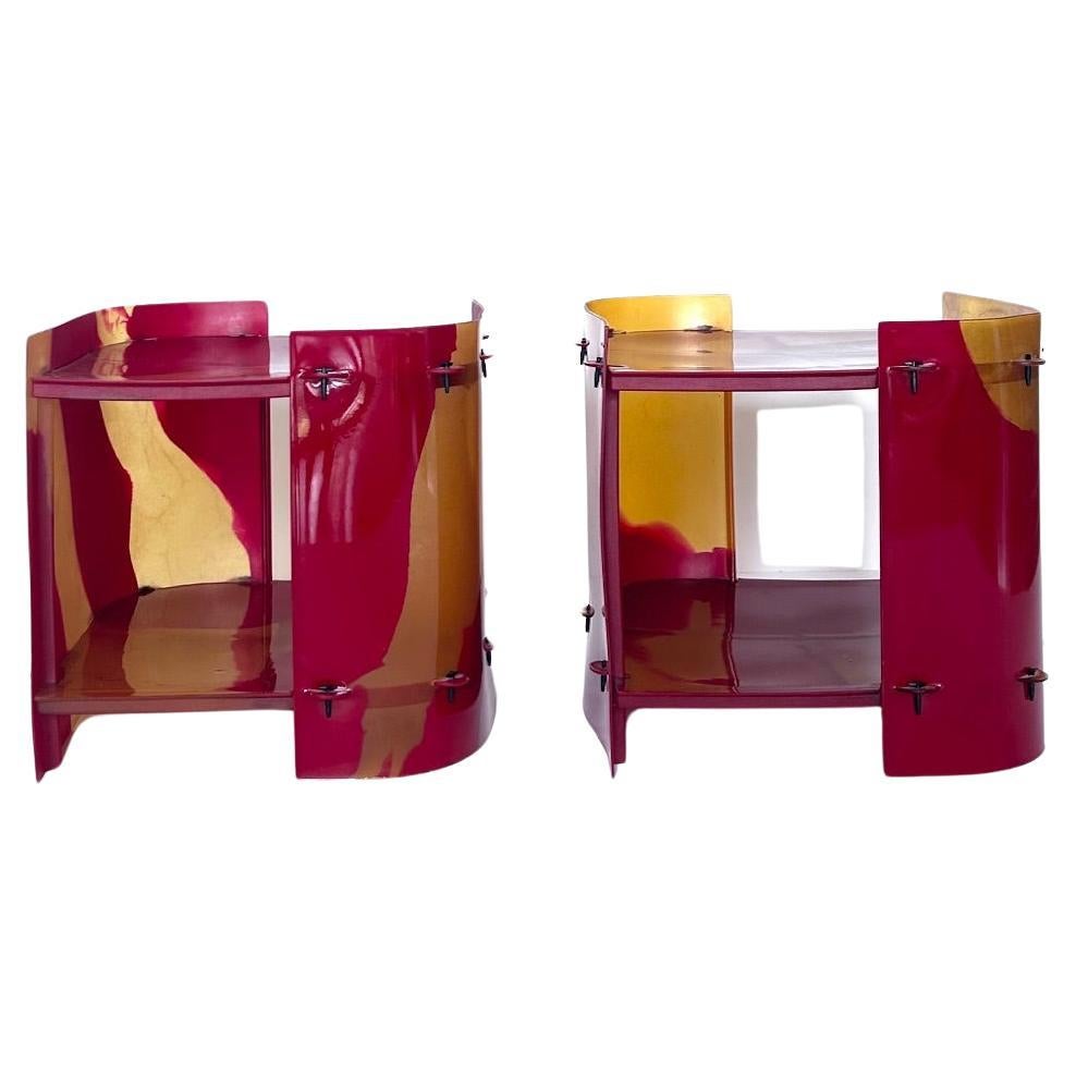 2 side tables Nobody's Perfect  by Gaetano Pesce, Zerodisegno, 2000s