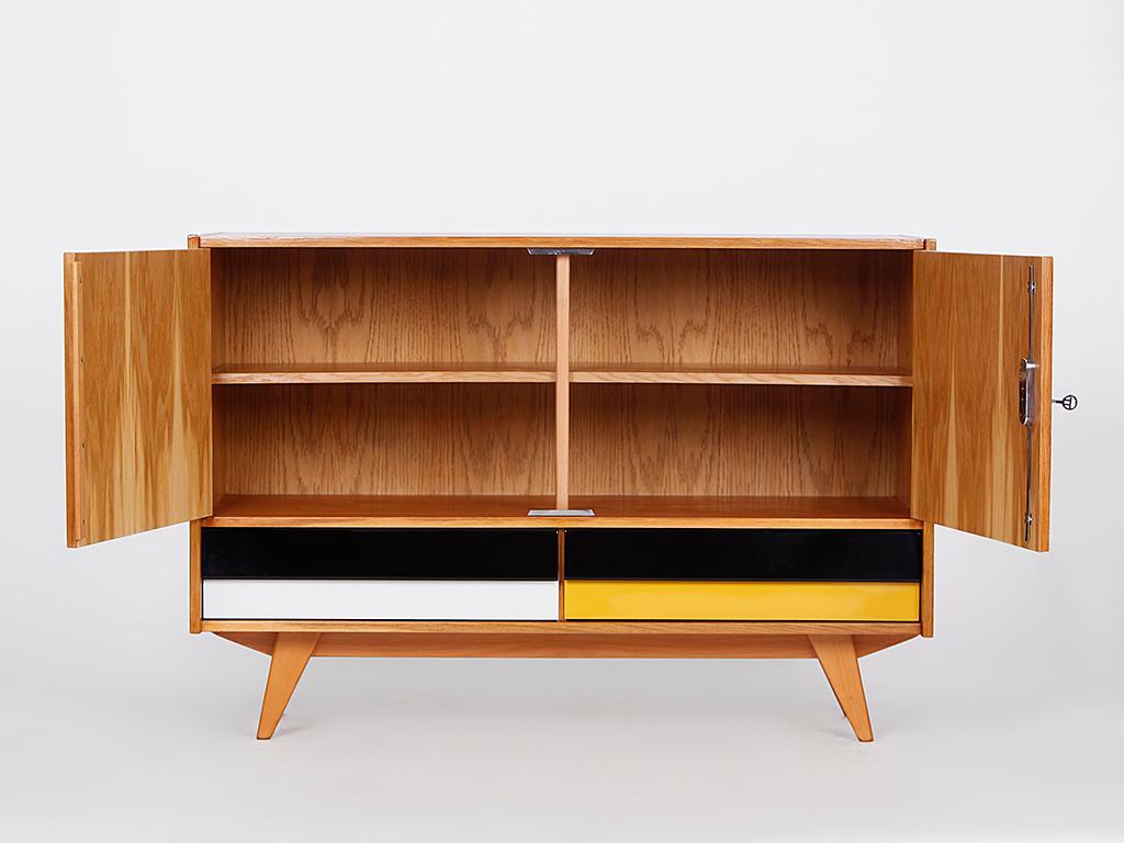  2 Sideboards by Jiri Jiroutek Mid Century 1960s For Sale 1