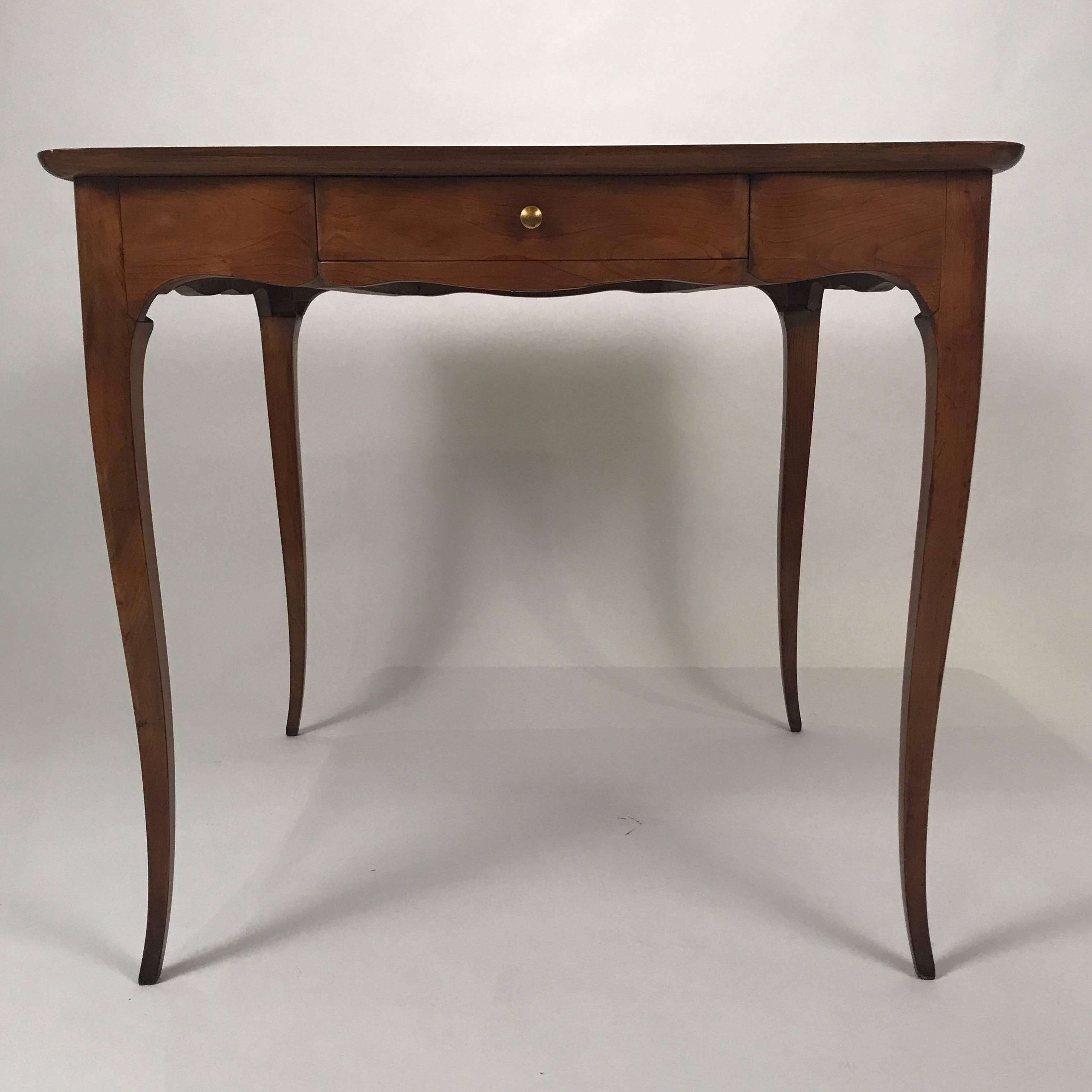 Two-Sided 1940s Fruitwood Carlhian Paris Decorative French Writing or Game Table 8
