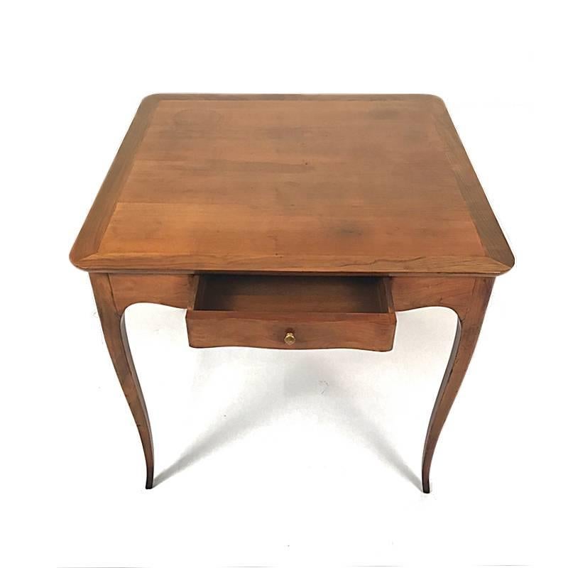 Belle Époque Two-Sided 1940s Fruitwood Carlhian Paris Decorative French Writing or Game Table