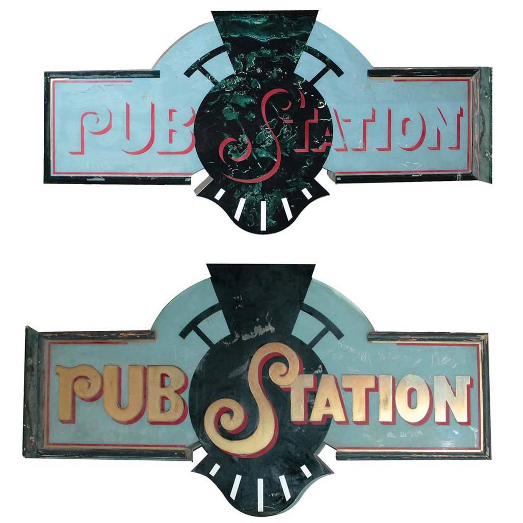 Two Sided Pub Sign