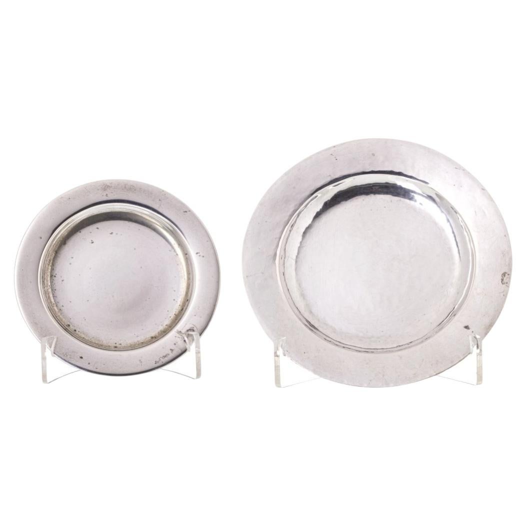 2 Silver LUIZ FERREIRA Plates For Sale