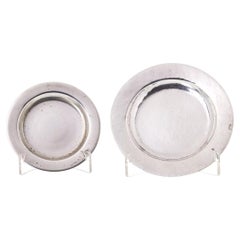 2 assiettes Luiz Ferreira en argent