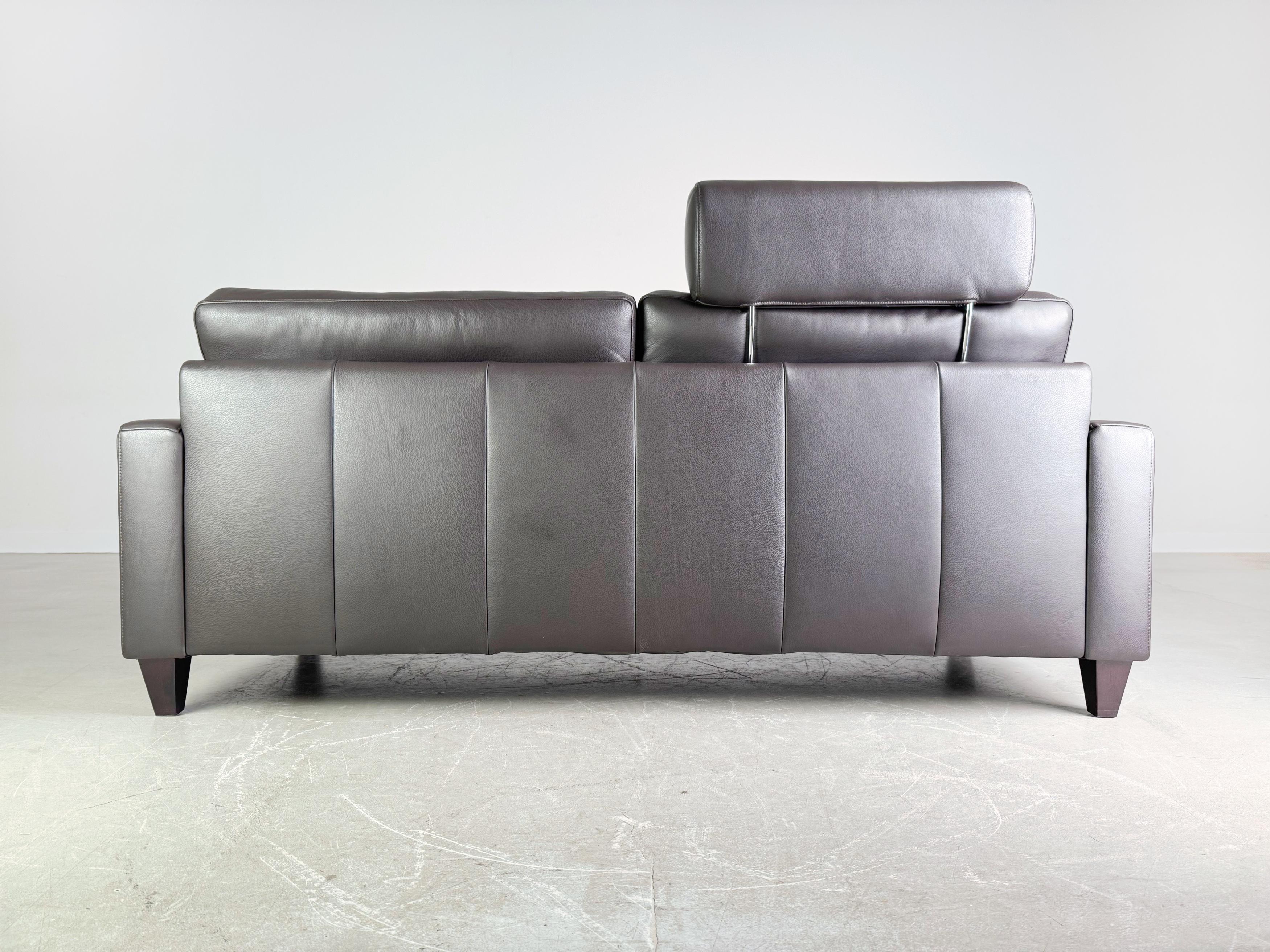 XXI secolo e contemporaneo Divano Ewald Schillig 2-Sitzer Leder Couch Concept Plus Design in vendita