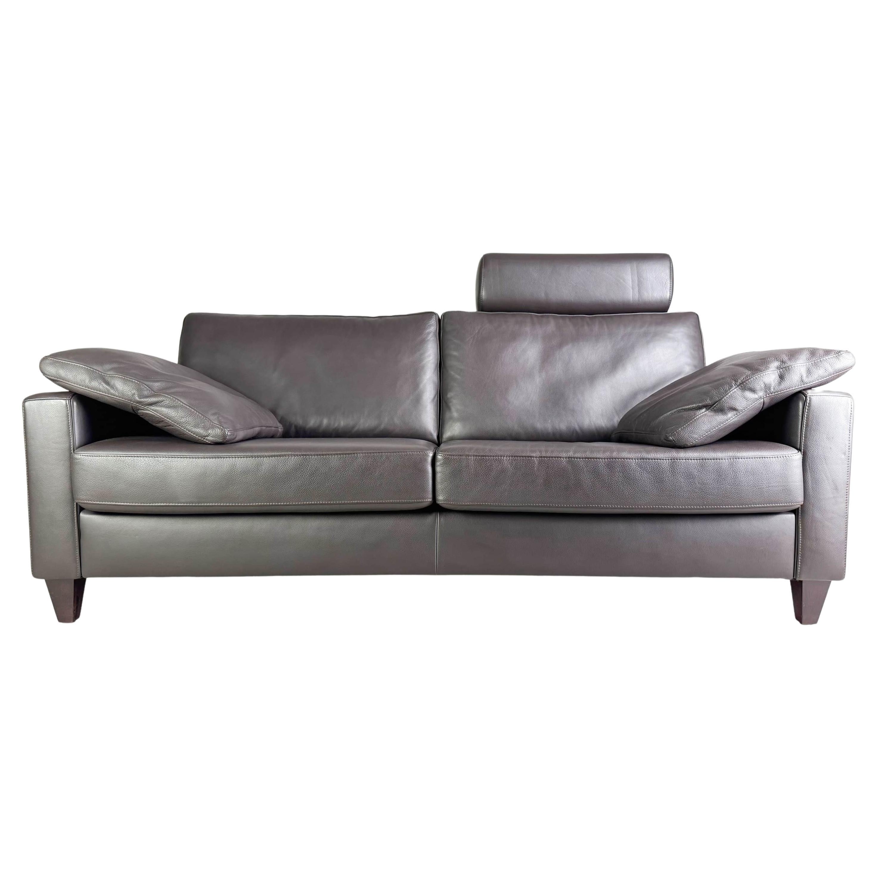 Divano Ewald Schillig 2-Sitzer Leder Couch Concept Plus Design in vendita