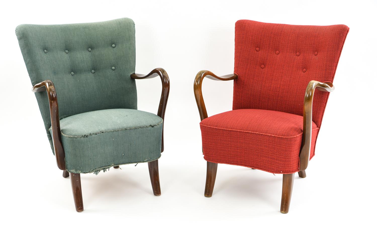 Mid-Century Modern '2' Slagelse Easy Chairs