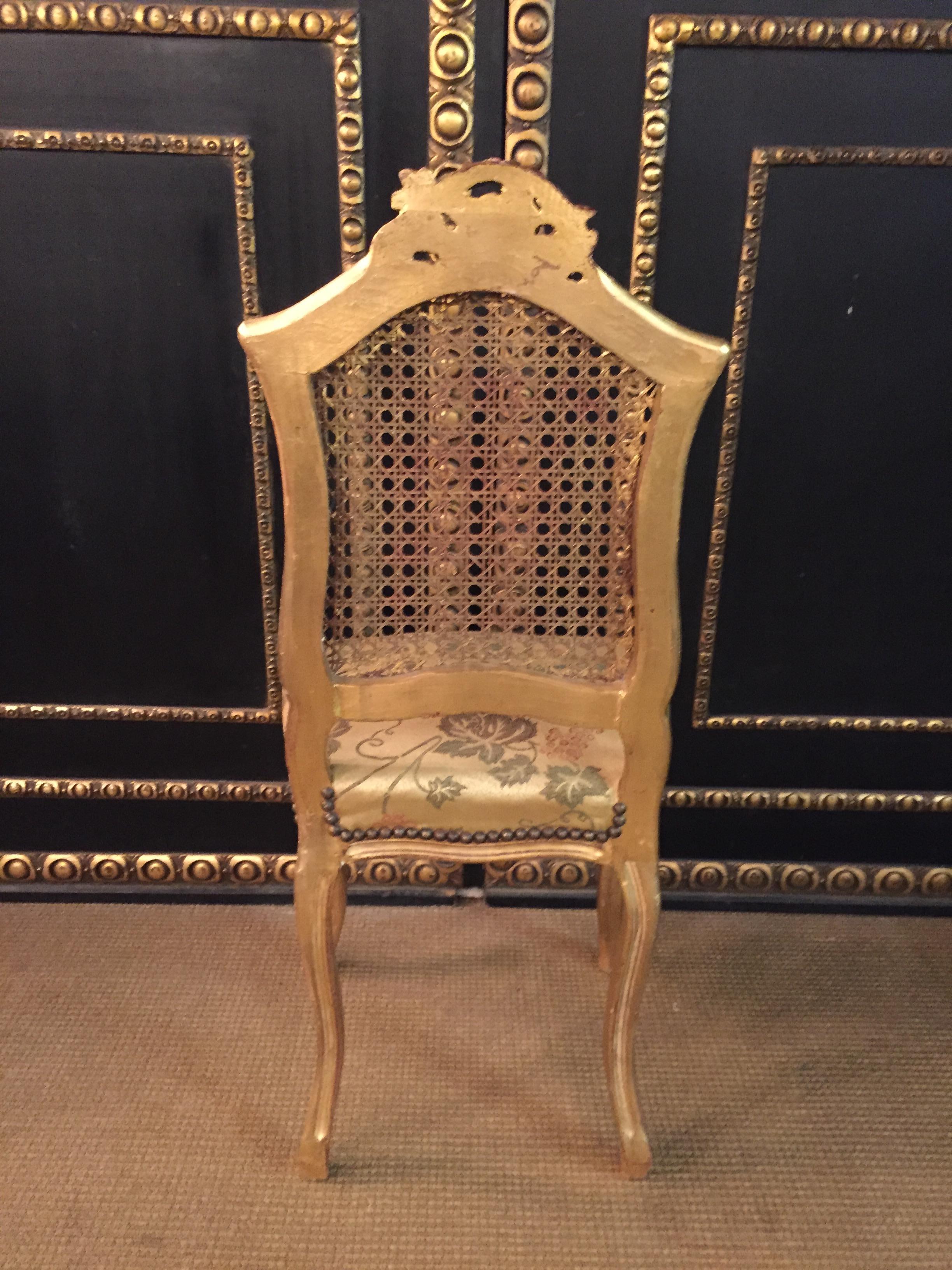 Louis XVI 2 Small Chairs in the antique Louis Seize Stil France beech  For Sale