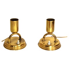 2 small mid-century table lamps