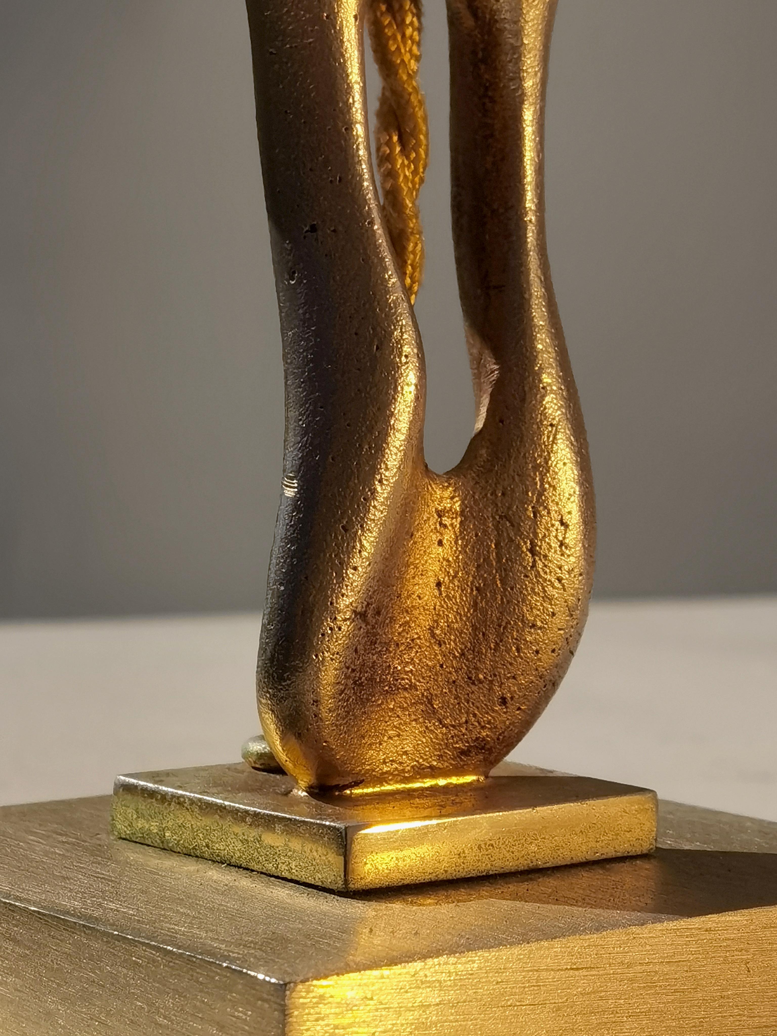 2 Sensuales LÁMPARAS DE MESA DE ESCULTURA SHABBY CHIC DE FORMA LIBRE, Francia 1970 finales del siglo XX en venta