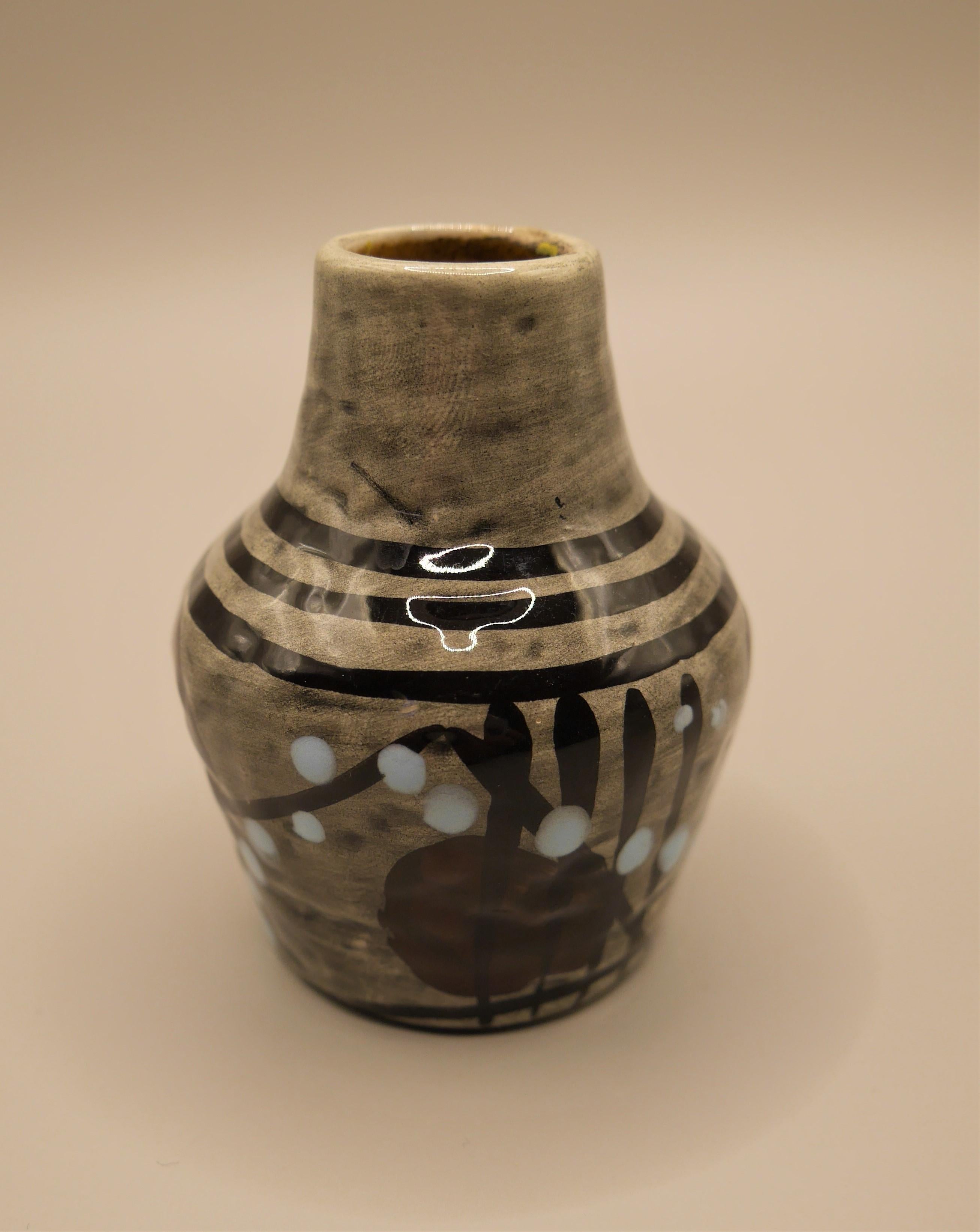 Mid-Century Modern 2 Small Vases from Syco Keramik, Sweden
