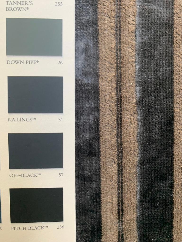 Suite de 2 canapés et 2 fauteuils en velours métallisé zinc Romo en vente 14