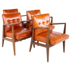 2 Sold, 2 Left Jens Risom Mid Century Lounge Chairs, Set of 4