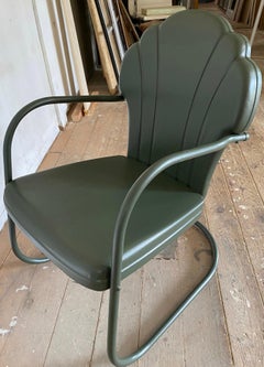 MISSING 2 Spring Base Garden Lounge Chairs, Sold Individually