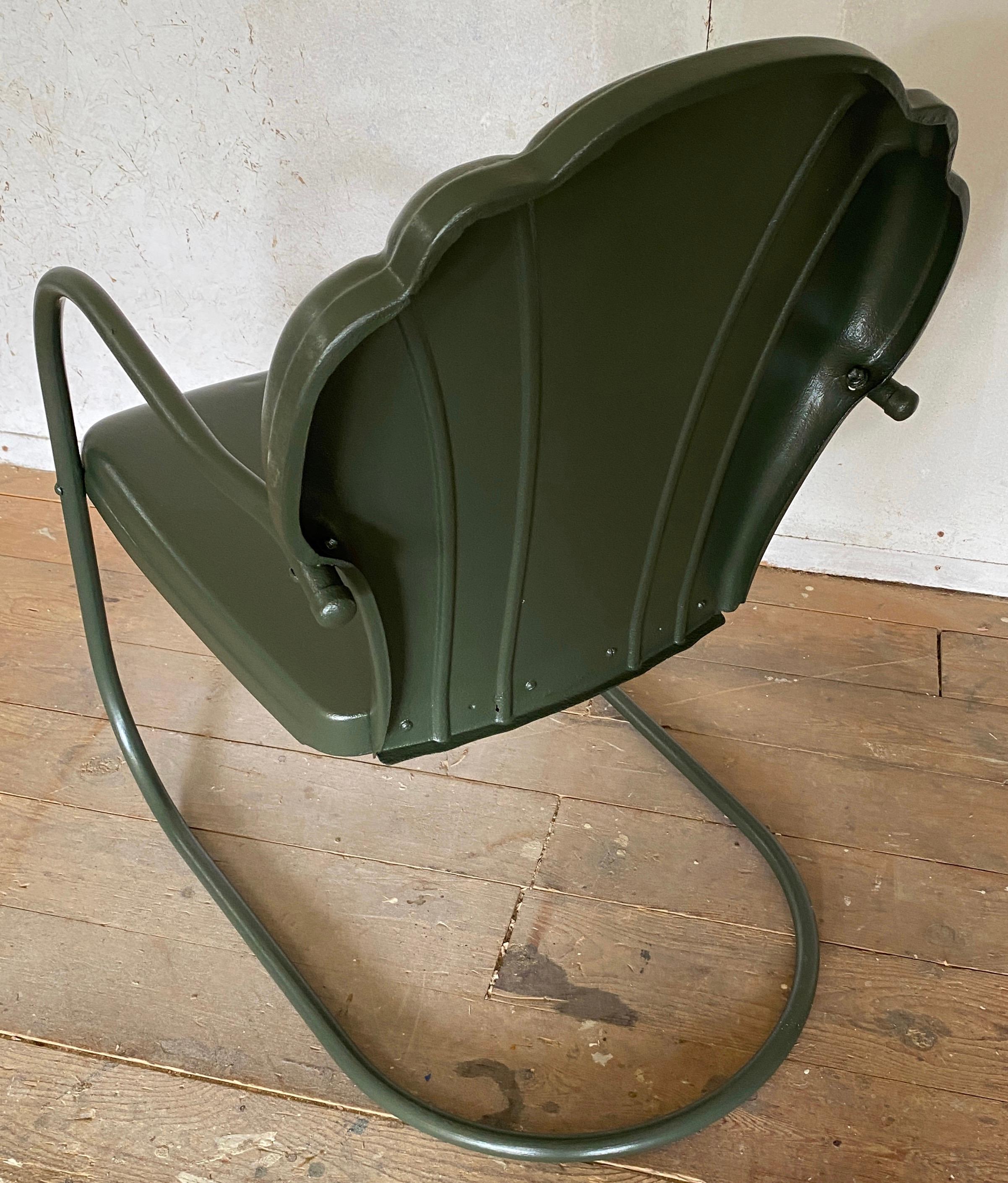 vintage metal lounge chair