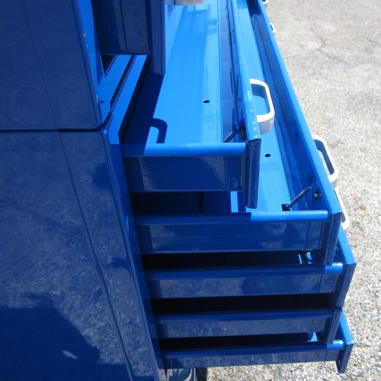 2 Stack Blue Architectural Drafting Flat File by Kranco Co at