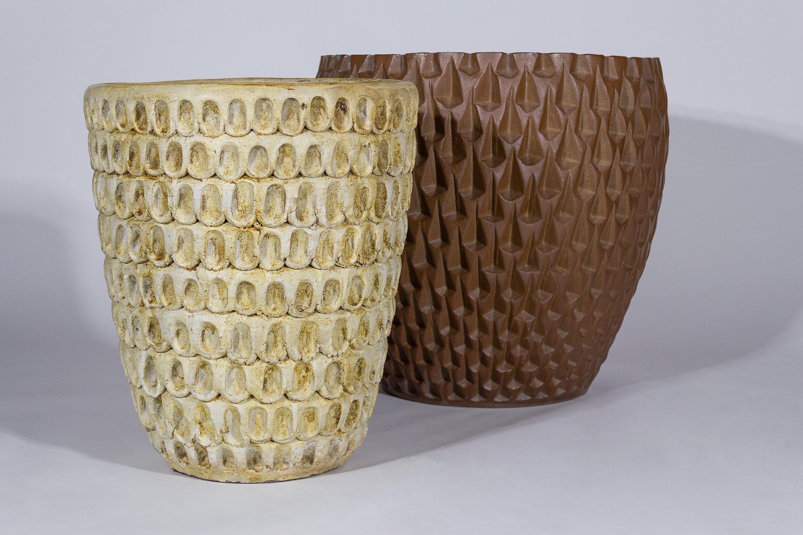 2 Stan Bitters Designed Thumb Pots Fabricated by Sam Trujillo for Ceramic Design In Good Condition In Dallas, TX