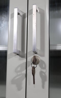 2 Steel Industrial Commercial Glass Door Display Storage Cases