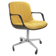 1 fauteuil de bureau à bras pivotant Steelcase après Pollock pour Knoll