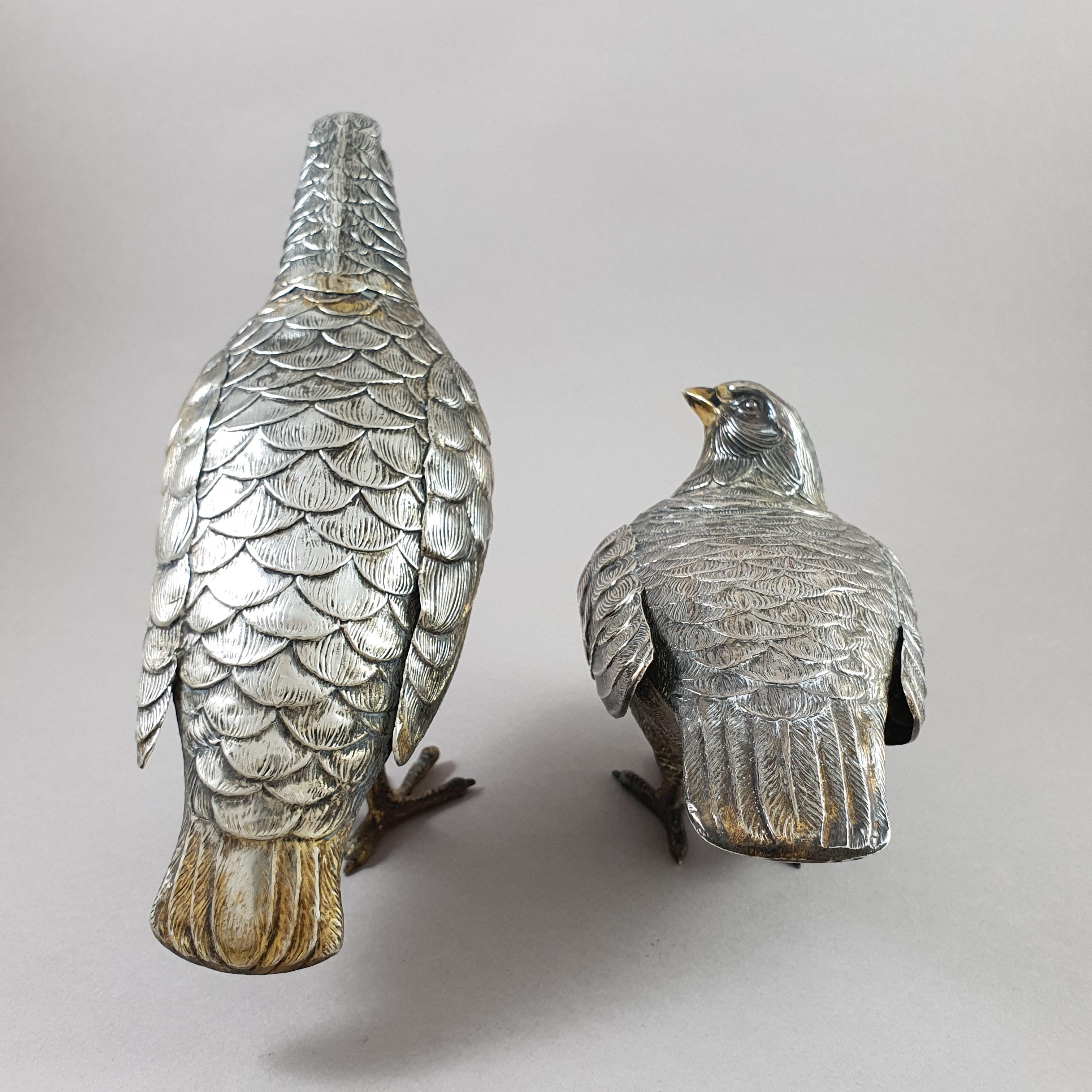 2 Sterling Silver Birds In Good Condition In Saint-Ouen, FR