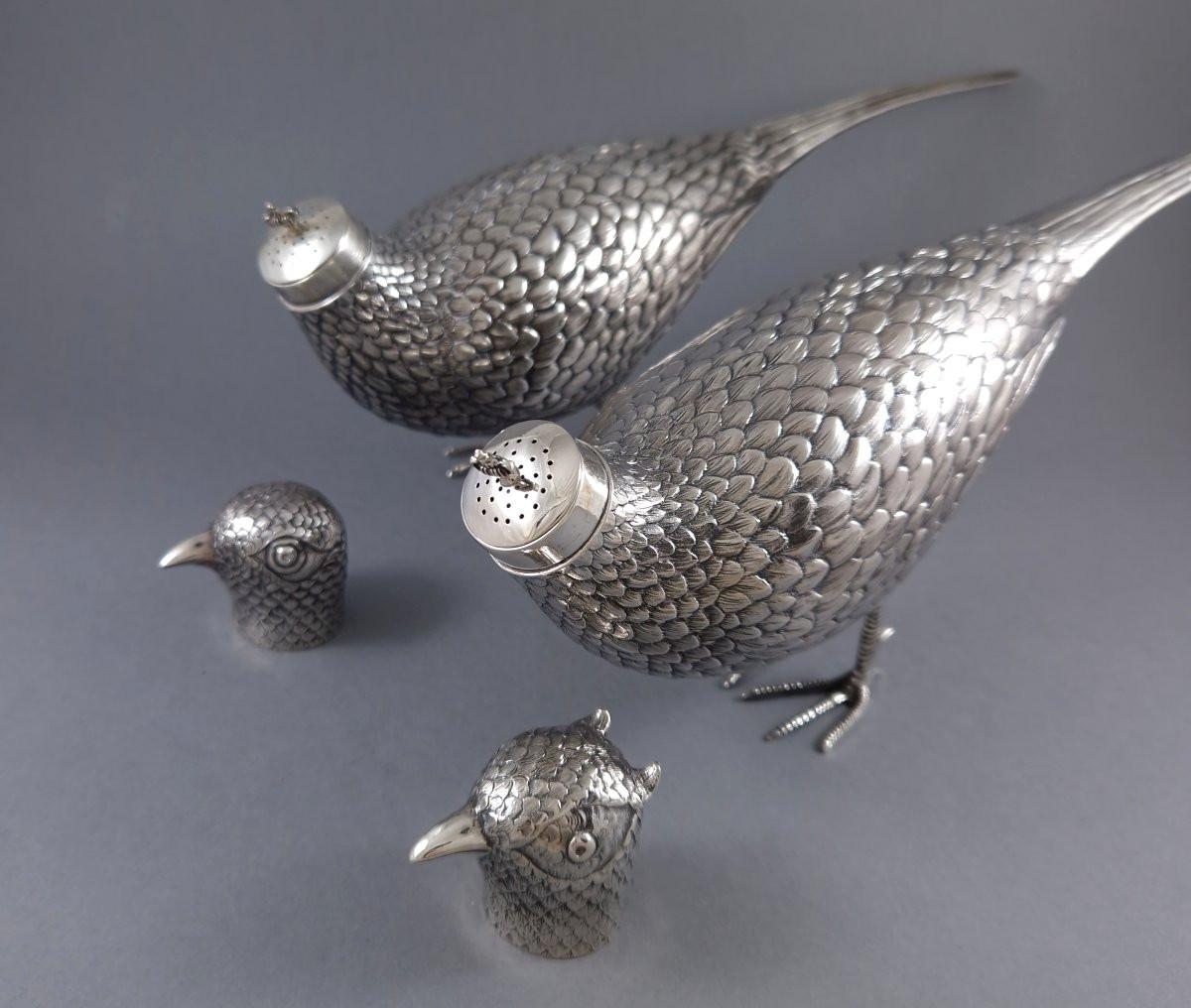 2 Fagiani in argento sterling in vendita 1