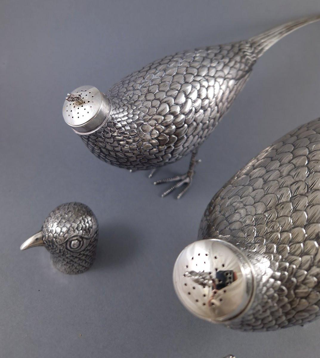 2 Fagiani in argento sterling in vendita 3
