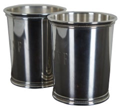 2 Sterling Silver Reed & Barton Gerald Ford Presidential Mint Julep Cup GRF x253