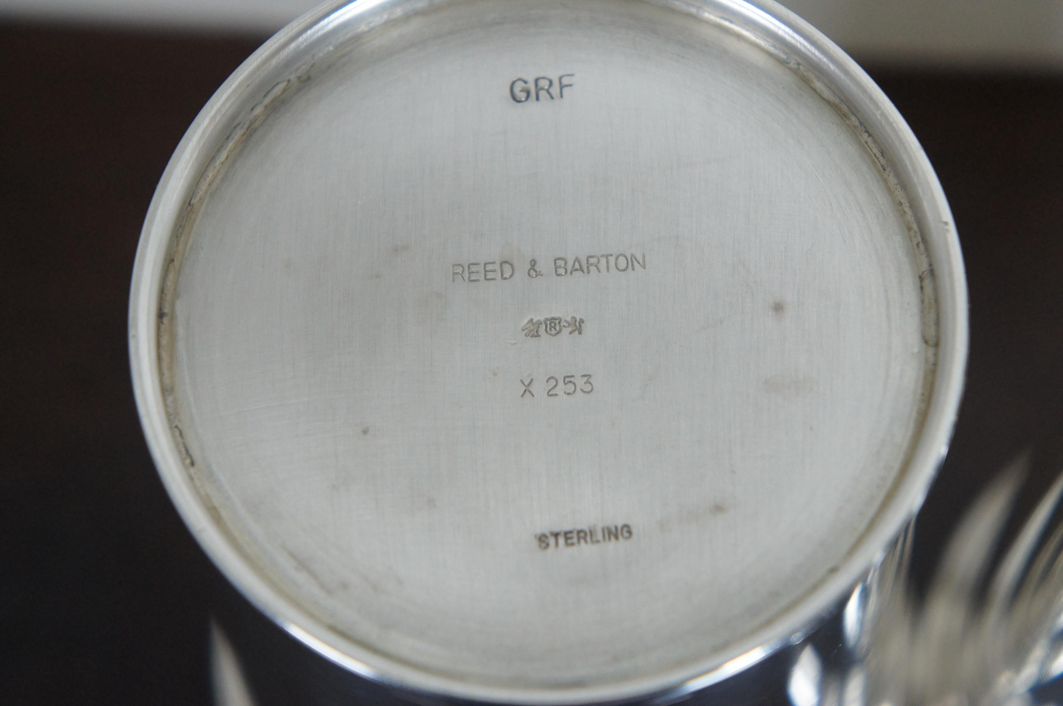 2 Sterling Silver Reed & Barton Gerald Ford Presidential Mint Julep Cup GRF x253 4