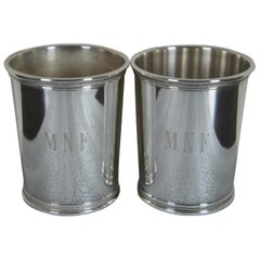 Used 2 Sterling Silver Reed & Barton Gerald Ford Presidential Mint Julep Cup GRF x253