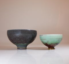 2 bols en grès à glaçure Aniara - Berndt Friberg - Gustavsberg 1960