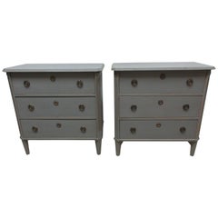 2 Swedish Gustavian Chest of Drawers