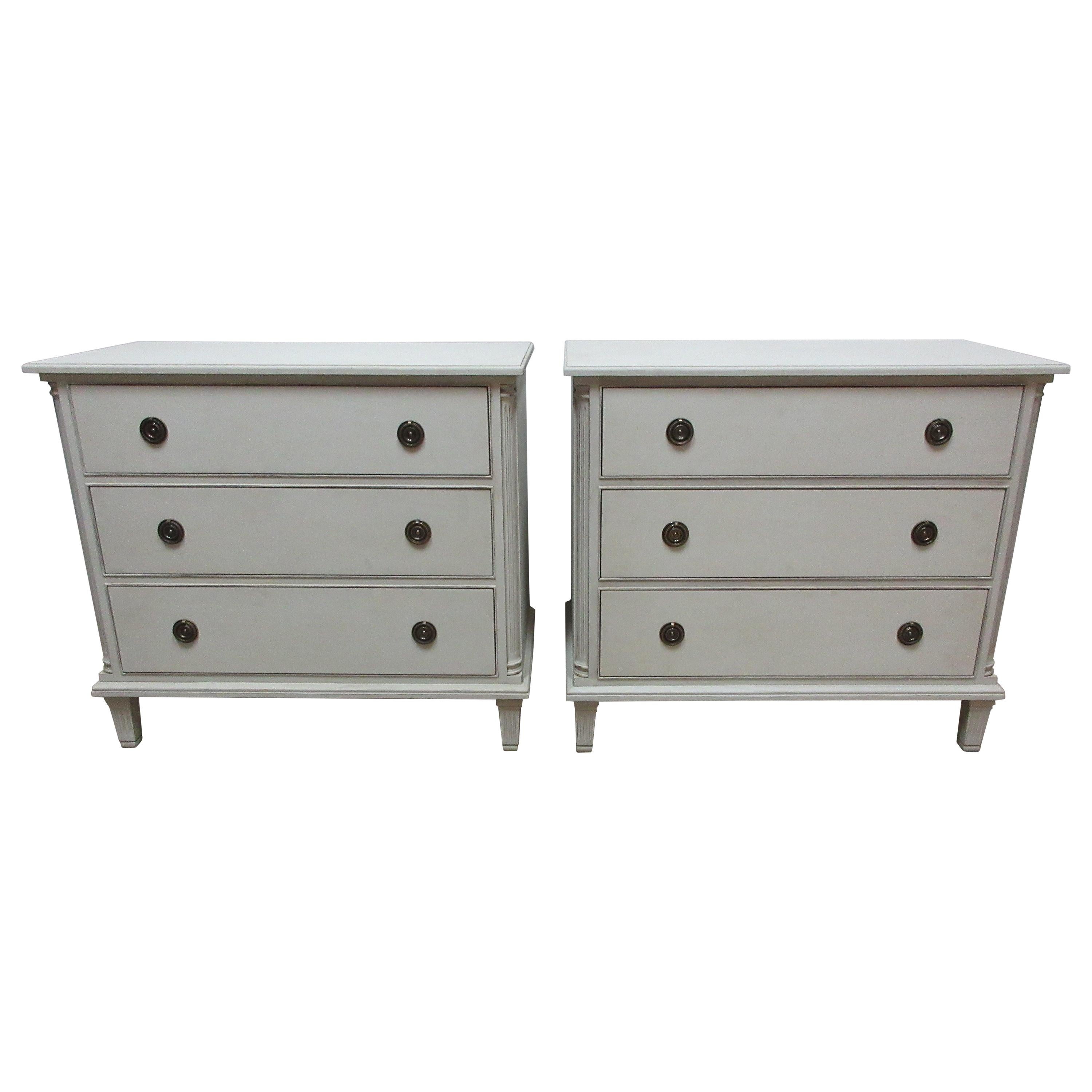 2 Swedish Gustavian Chest of Drawers
