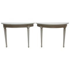 2 Swedish Gustavian Console Tables