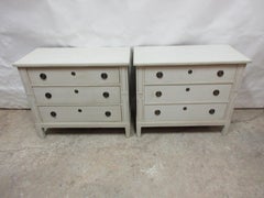 2 Swedish Heart Chests of Drawers