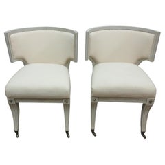 Vintage 2 Swedish Klismos Style Chairs