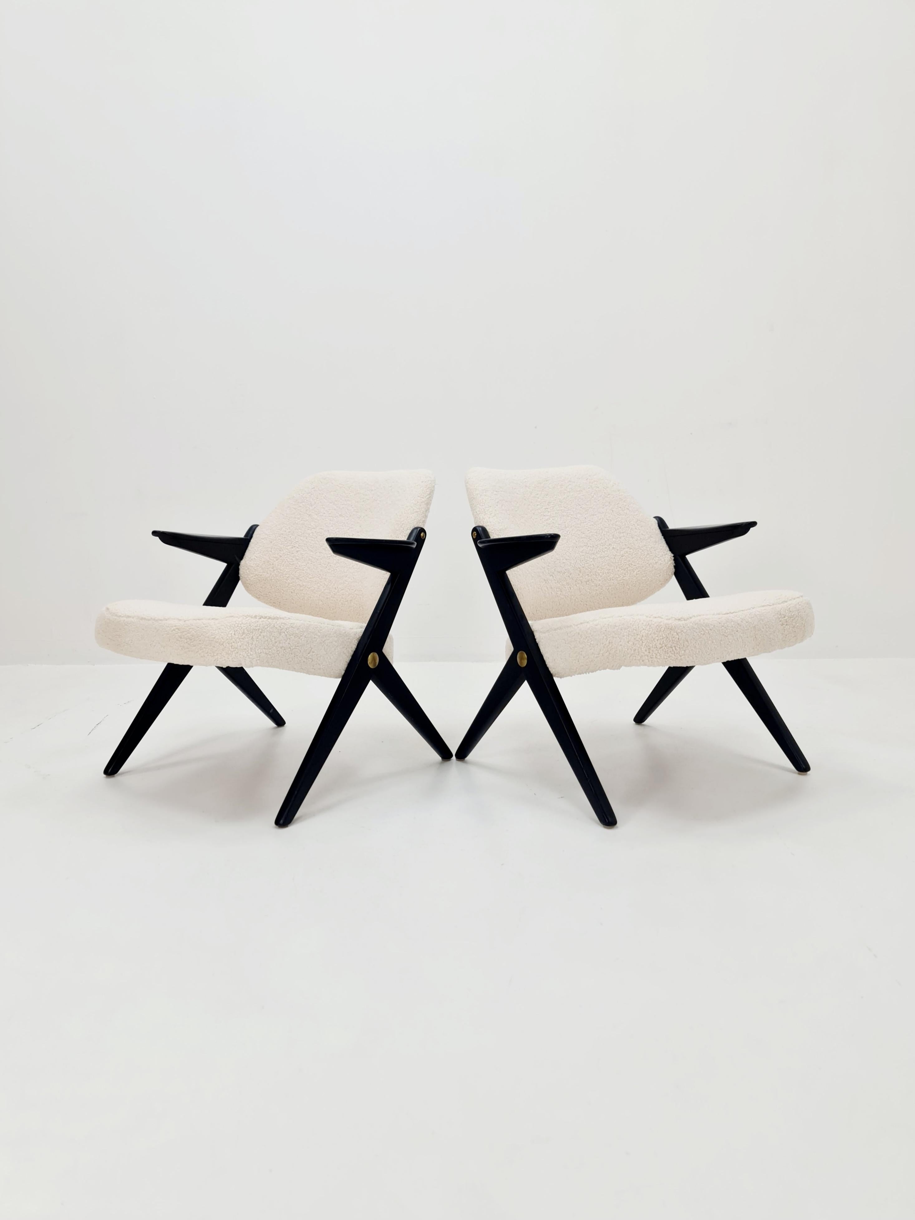 Mid-Century Modern 2 fauteuils suédois Triva par Bengt Ruda pour Nordiska Kompaniet, années 1960 en vente