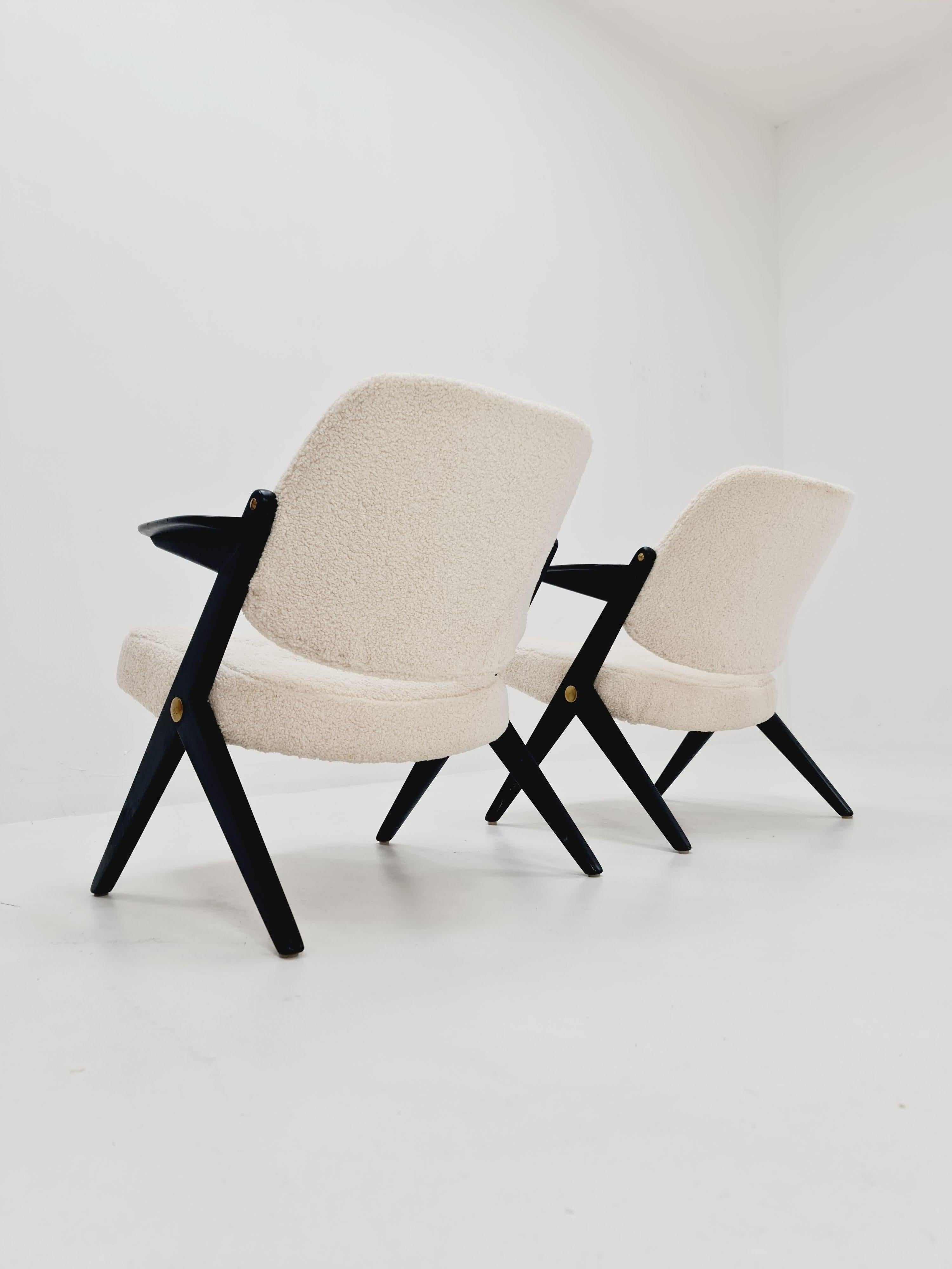 Milieu du XXe siècle 2 fauteuils suédois Triva par Bengt Ruda pour Nordiska Kompaniet, années 1960 en vente