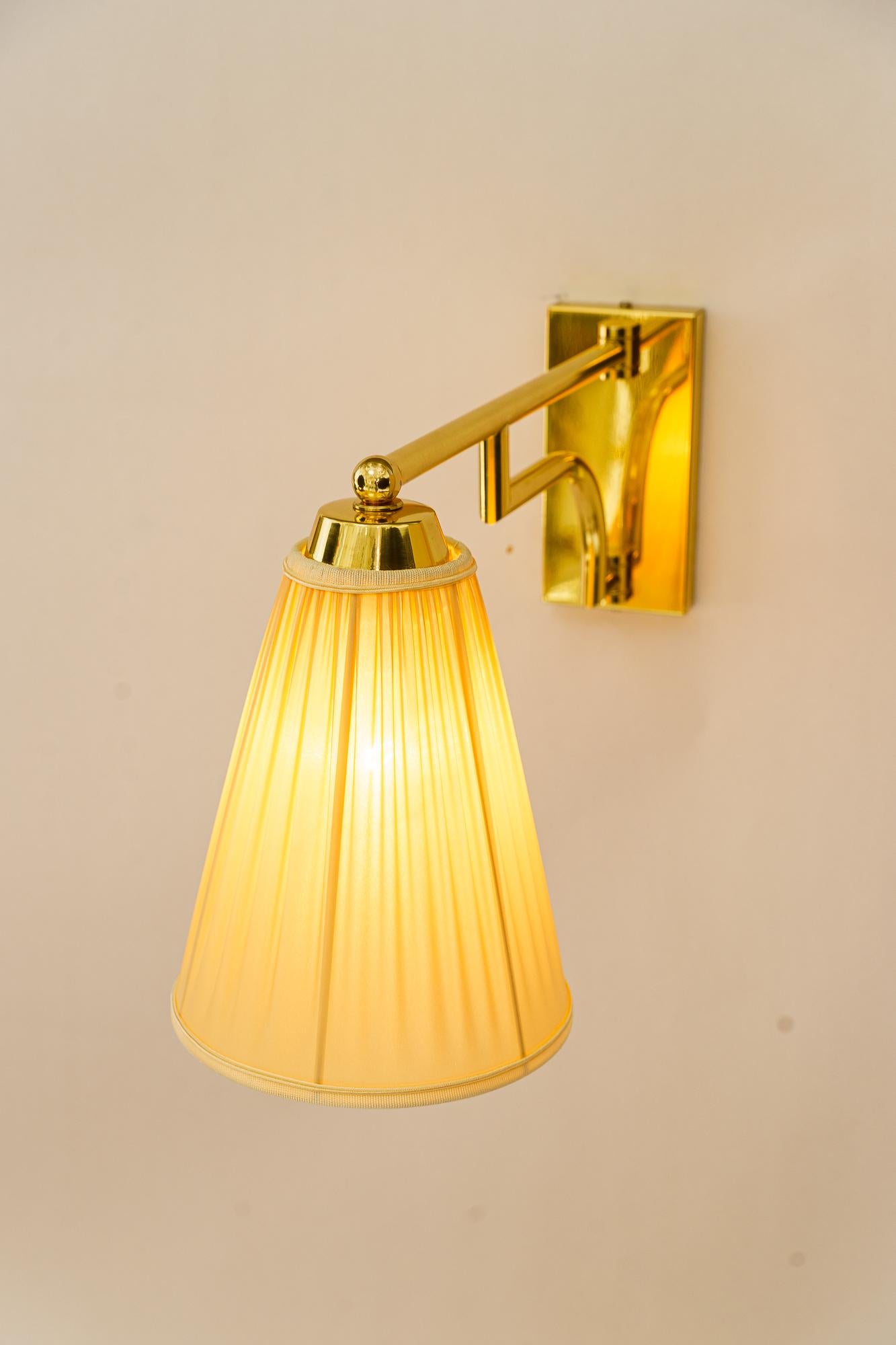 Mid-20th Century 2 Swiveling Art Deco wall lamps vienna around 1920s For Sale