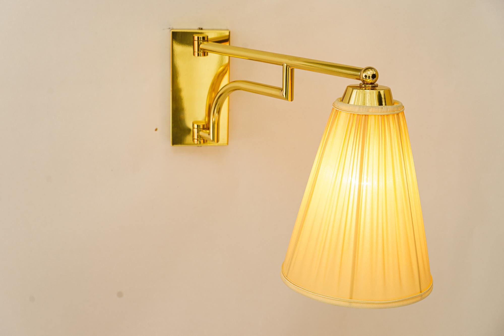 2 Swiveling Art Deco wall lamps vienna around 1920s For Sale 1