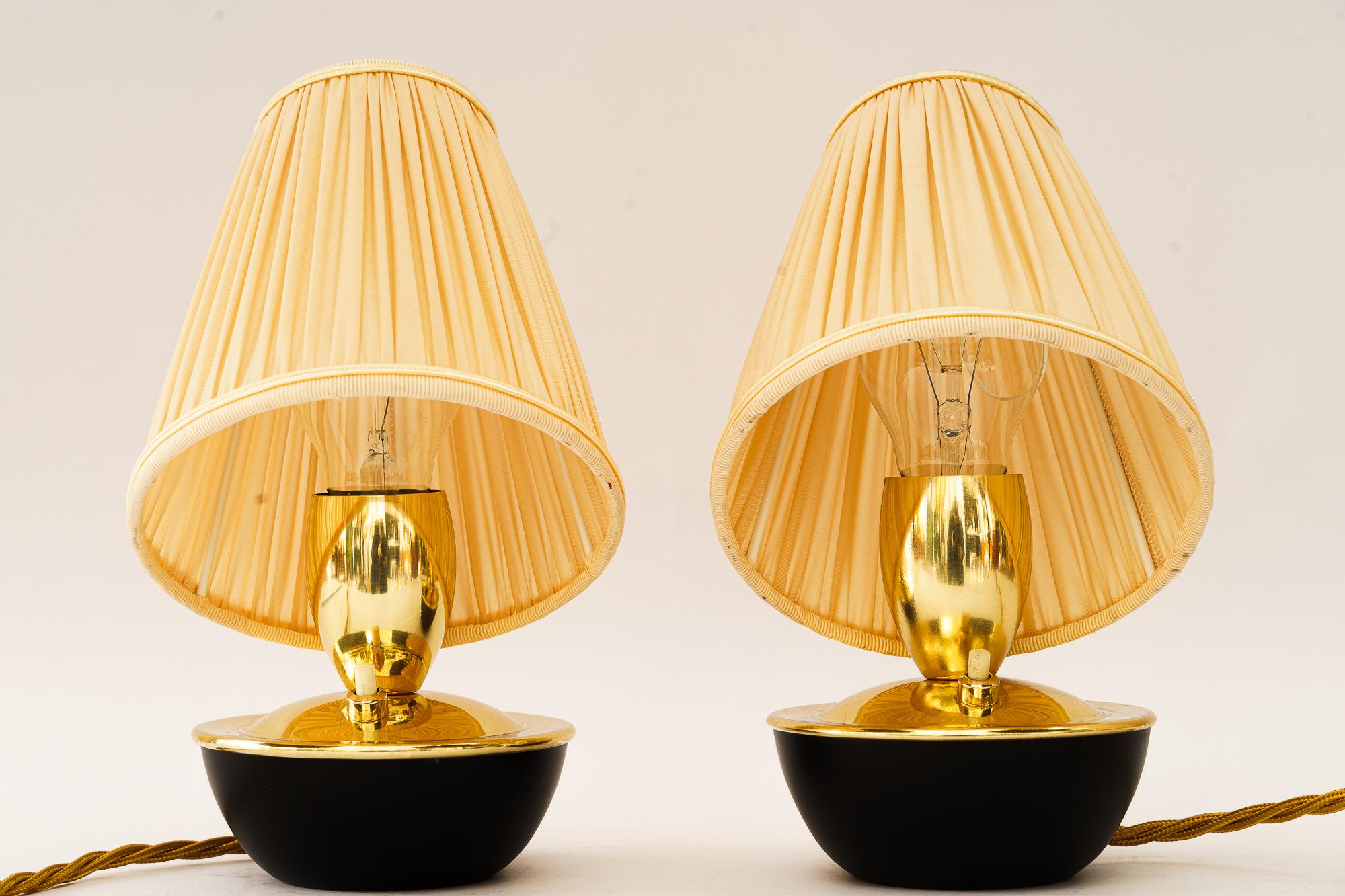 Austrian 2 Table lamps by rupert nikoll vienna around 1960s For Sale