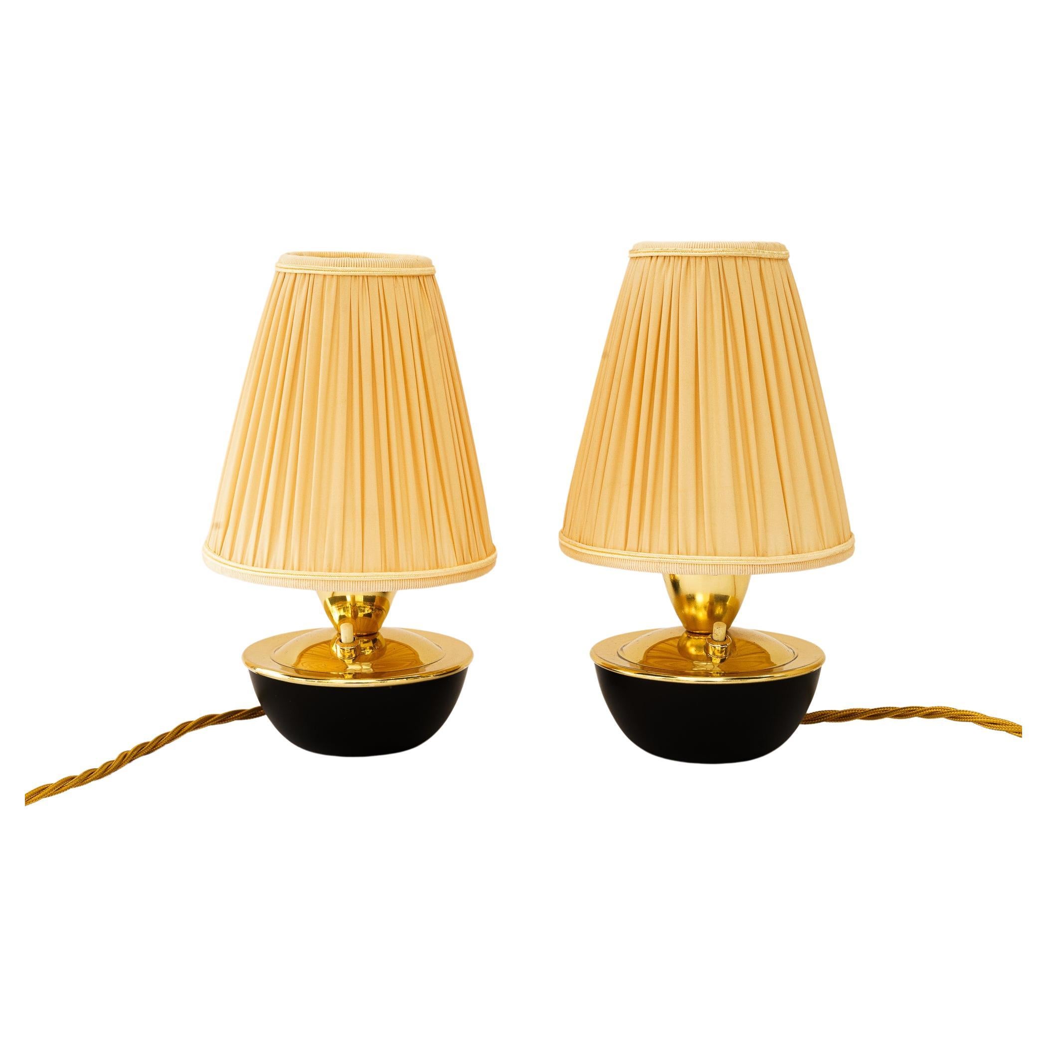 2 Table lamps by rupert nikoll vienna around 1960s For Sale