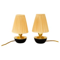 Vintage 2 Table lamps by rupert nikoll vienna around 1960s