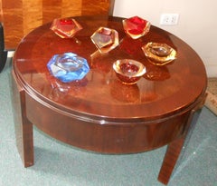 2 Tables Art Deco in Wood, France, 1930