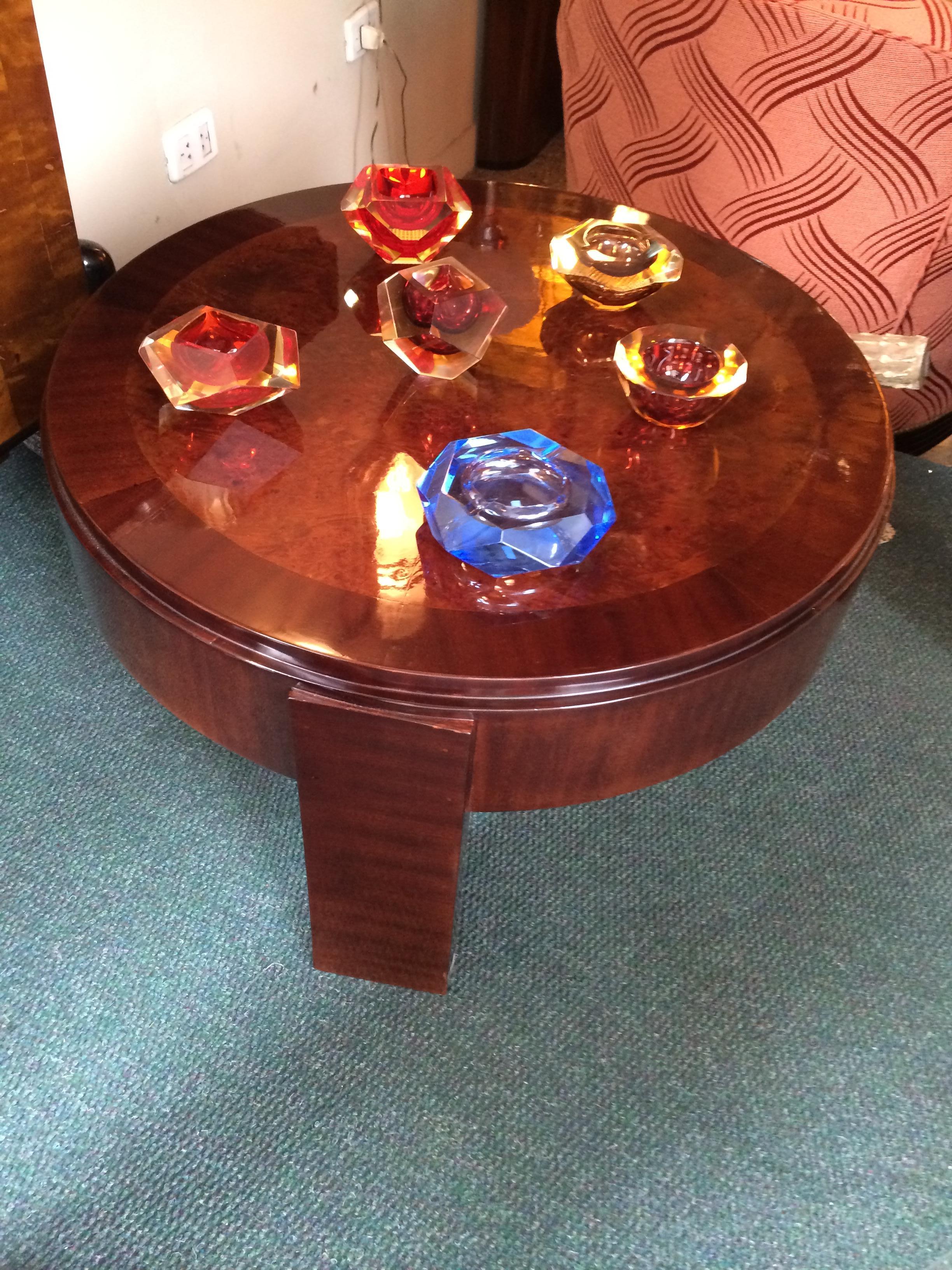 Mid-20th Century 2 Tables Art Deco in Wood, France, 1930 For Sale