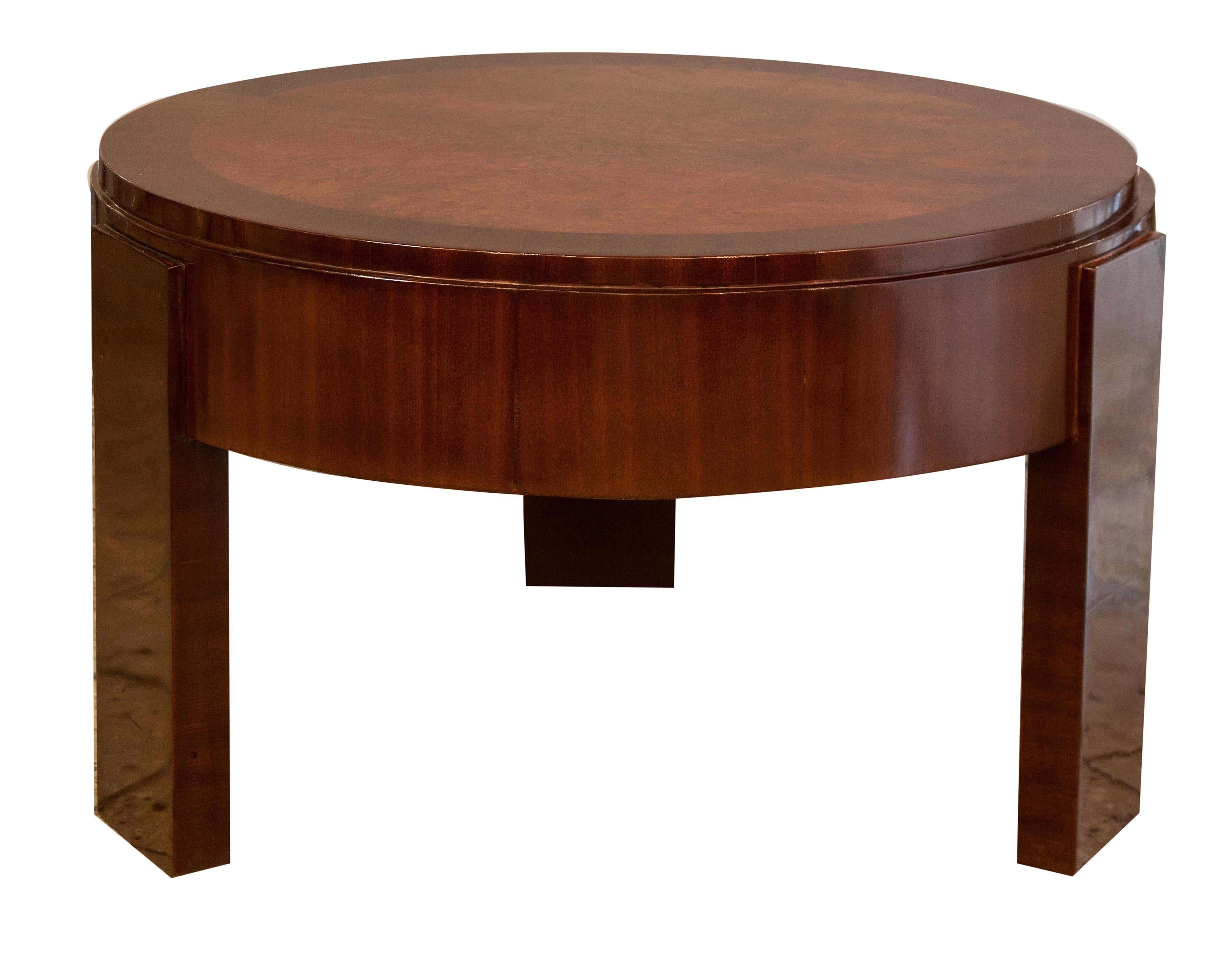 2 Tables Art Deco in Wood, France, 1930 For Sale 1