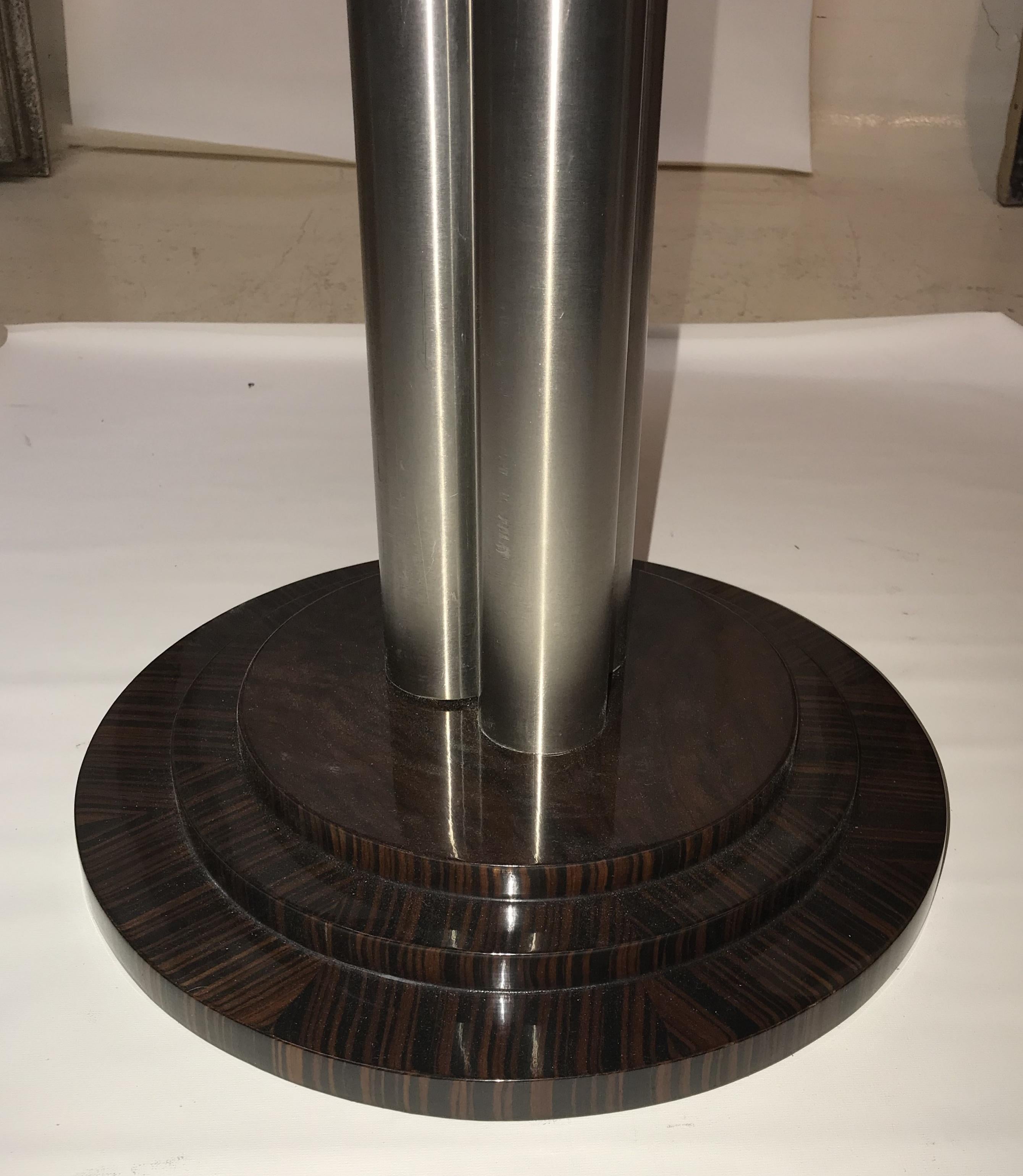 Two tables

Material: wood and chrome
Style: Art Deco
Country: France
We have specialized in the sale of Art Deco and Art Nouveau and Vintage styles since 1982. If you have any questions we are at your disposal.
Pushing the button that reads 'View