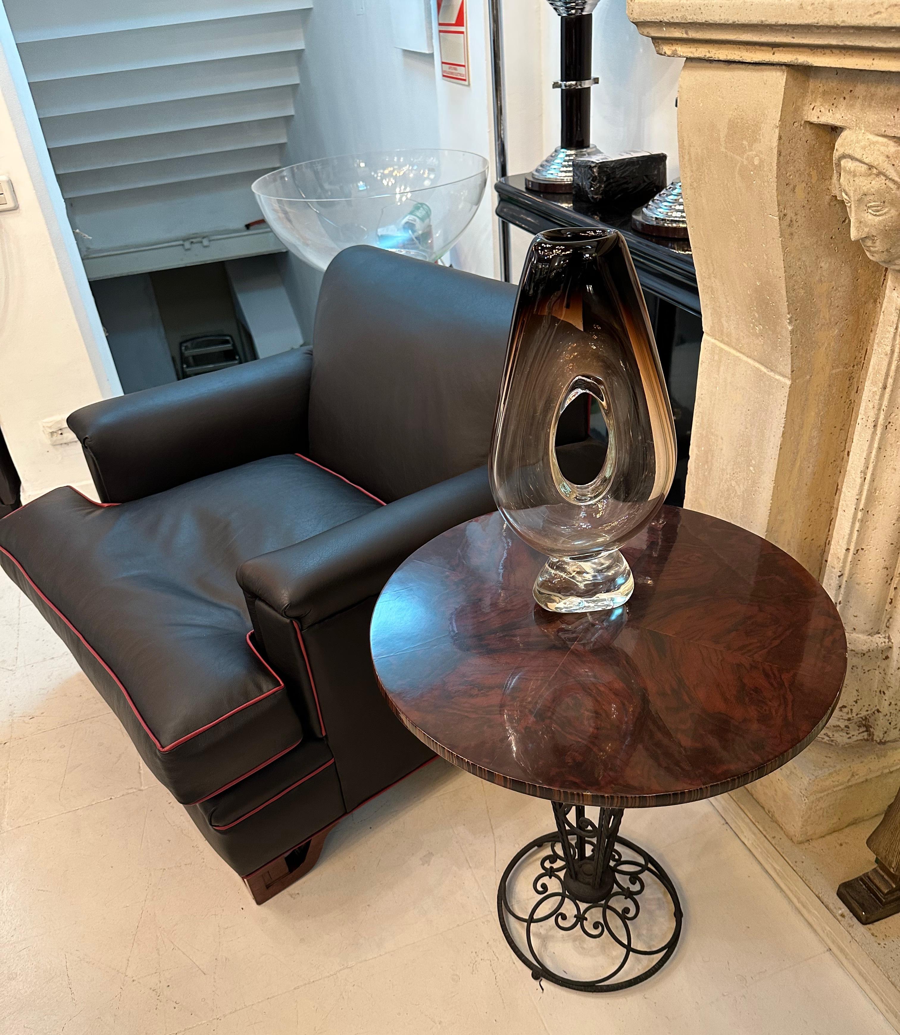 2 Tables in wood and iron, Art Deco, France, 1930 For Sale 1